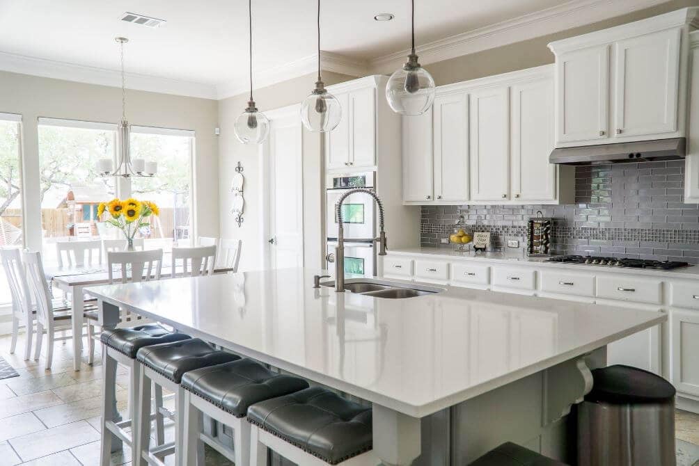 plain white kitchen
